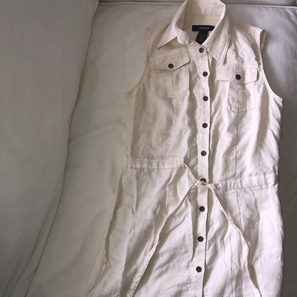 Express button down dress